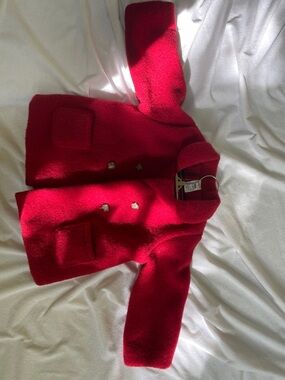 Red Toddler Girl Coat for Fall